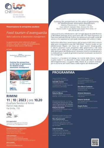 "Food tourism" d'avanguardia: dalla tradizione al "destination management"