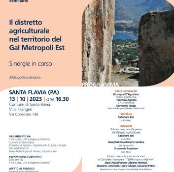 Seminario #dialoghidicondivisione. Il distretto agriculturale nel territorio del G.A.L. Metropoli Est
Sinergie in corso