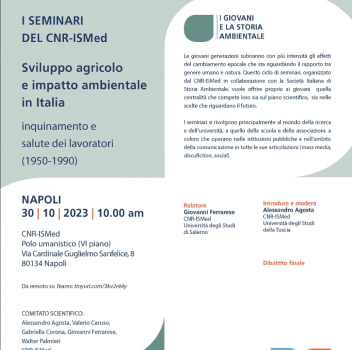 Sviluppo agricolo e impatto ambientale in Italia: inquinamento e salute dei lavoratori (1950-1990)