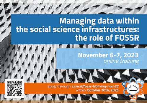Come gestire i dati nelle infrastrutture di scienze sociali? FOSSR online training