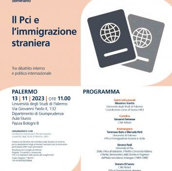Il Pci e l'immigrazione straniera
Tra dibattito interno e politica internazionale