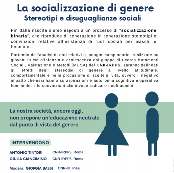La socializzazione di genere. Stereotipi e disuguaglianze sociali