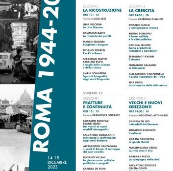 Convegno di studi
Roma 1944-2000