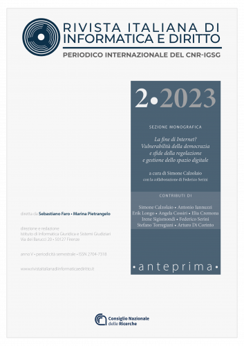 La "Rivista italiana di informatica e diritto" del Cnr-Igsg inserita tra le riviste di classe A Anvur