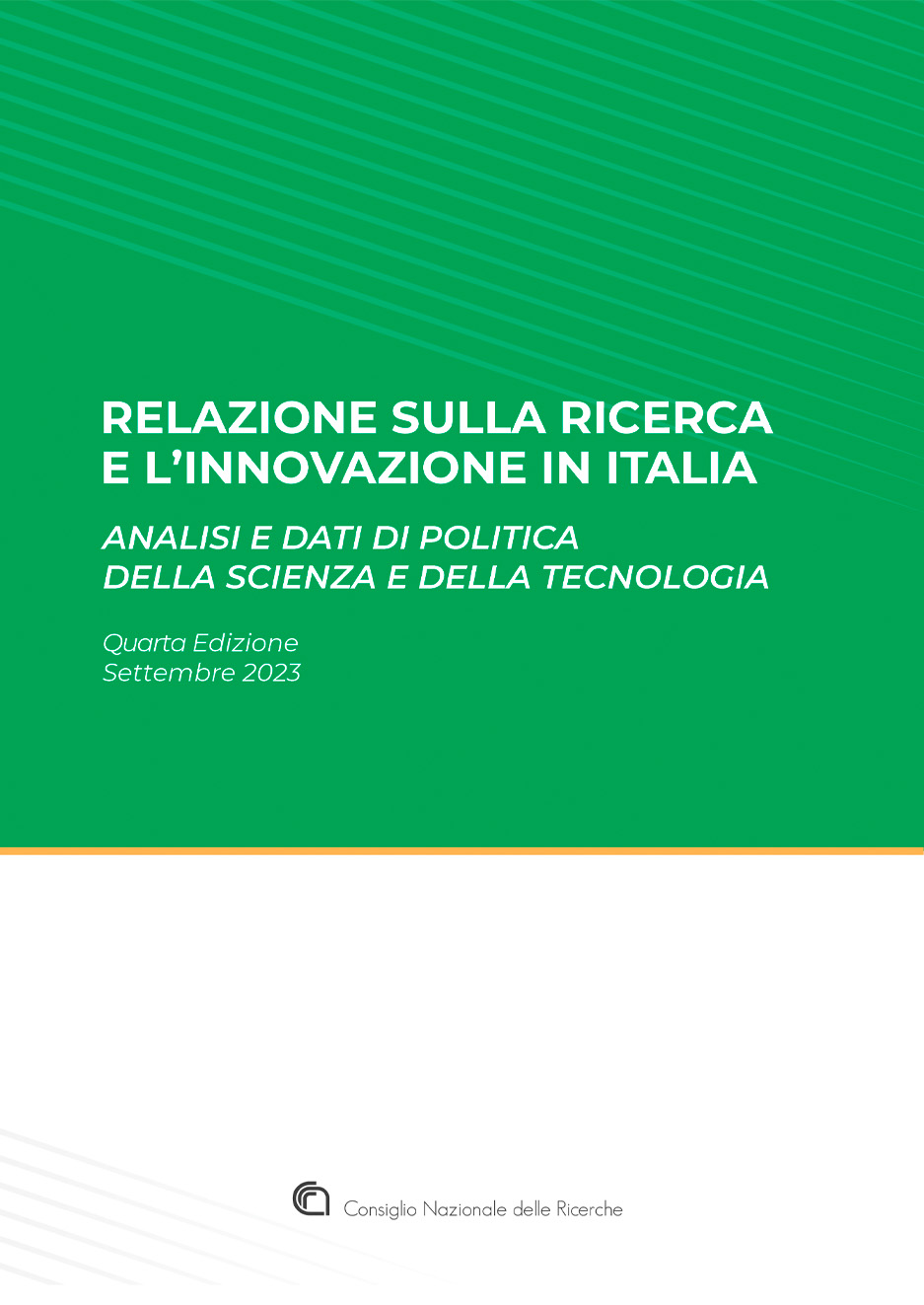 Cover della Relazione sulla ricerca e innovazione in Italia 2023
