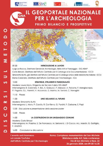Il Geoportale nazionale per l'archeologia, primo bilancio e prospettive