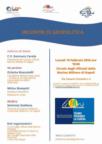 Incontri di geopolitica. Stiamo perdendo la guerra