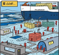 La spedizione antartica "MOSAic" in un fumetto