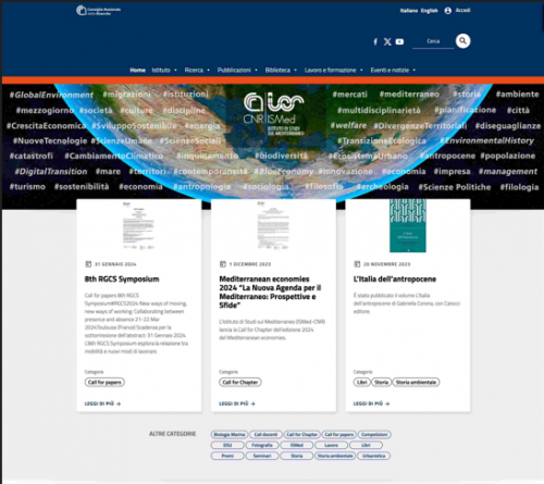 Online il nuovo sito web CNR-ISMed