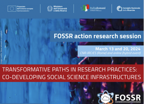 Al via la prima Action Research Session del progetto FOSSR