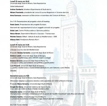 Kick-off Meeting del progetto Modulo Jean Monnet EURSLAM