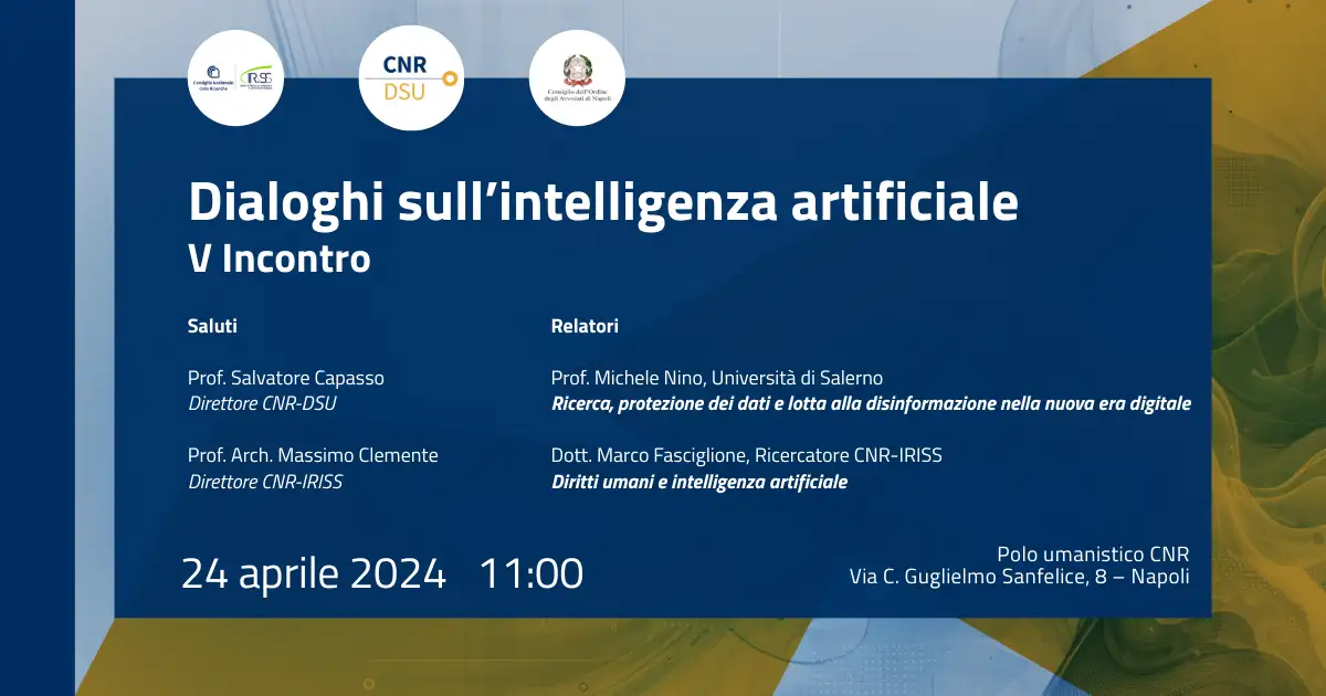 Dialoghi sull’intelligenza artificiale – quinto incontro