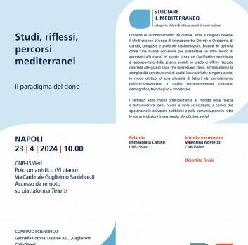 Studi, riflessi, percorsi mediterranei - Il paradigma del dono