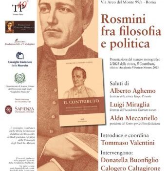 Rosmini fra filosofia e politica