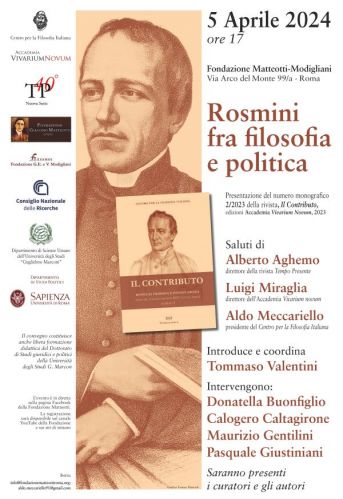 Rosmini fra filosofia e politica