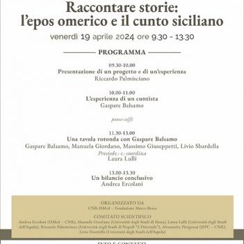 Raccontare storie: l'epos omerico e il cunto siciliano