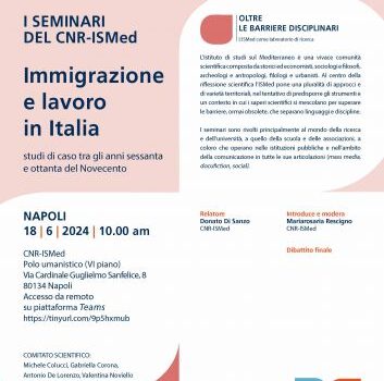 Immigrazione e lavoro in Italia:
studi di caso tra gli anni sessanta e ottanta del Novecento