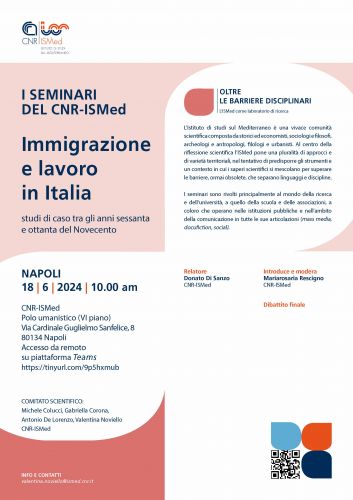 Immigrazione e lavoro in Italia:
studi di caso tra gli anni sessanta e ottanta del Novecento