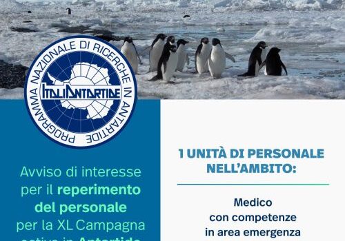 Avviso di interesse per il reperimento di una unità di personale per la XL Campagna estiva in Antartide