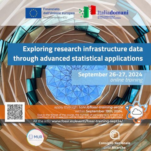 FOSSR Online Training: exploring research infrastructure data through advanced statistical applications
