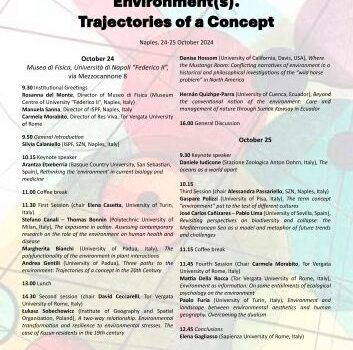 Environment(s). Trajectories of a concept