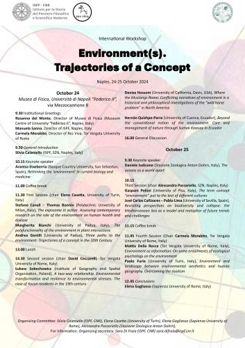 Environment(s). Trajectories of a concept