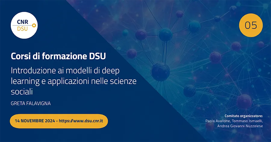 Introduzione ai modelli di deep learning e applicazioni nelle scienze sociali