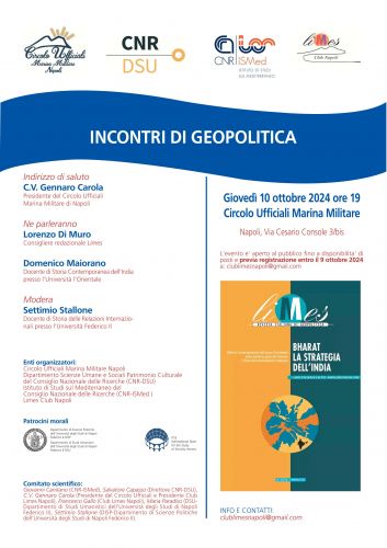 Presentazione di "Bharat, la strategia dell'India", l'ottavo volume del 2024 di Limes