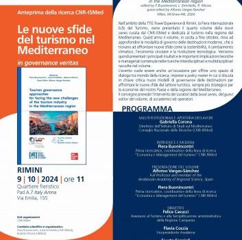 Le nuove sfide del turismo nel Mediterraneo: "in governance veritas"