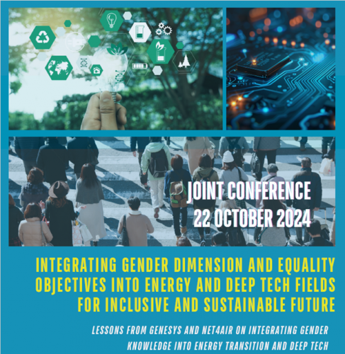"Joint Conference to address gender dimension in Energy and Deep-tech". La dimensione di genere nella transizione ecologica e nelle tecnologie dell'informazione