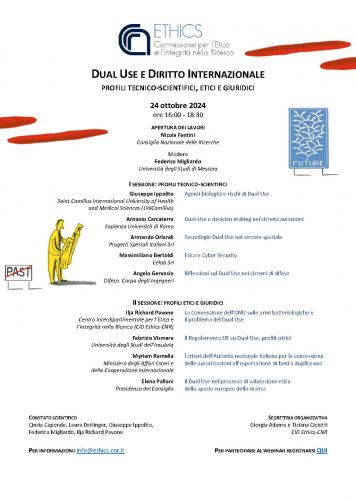 Dual Use e Diritto Internazionale. Profili tecnico-scientifici, etici e giuridici