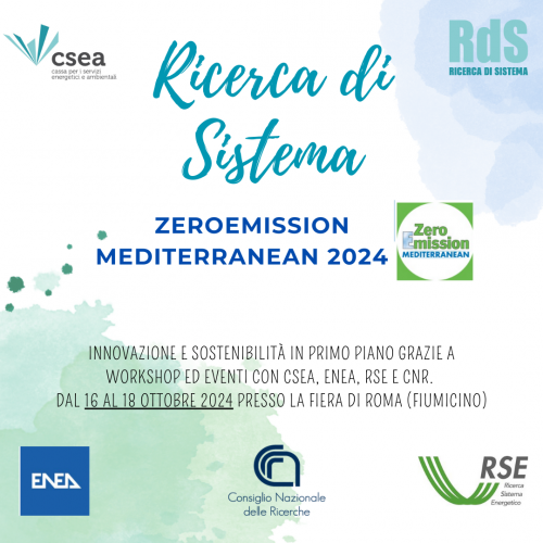 Il Cnr a "Zeroemission Mediterranean 2024"
