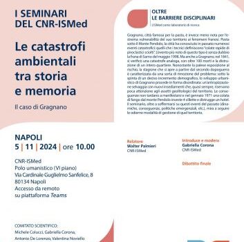 Le catastrofi ambientali tra storia e memoria
Il caso di Gragnano