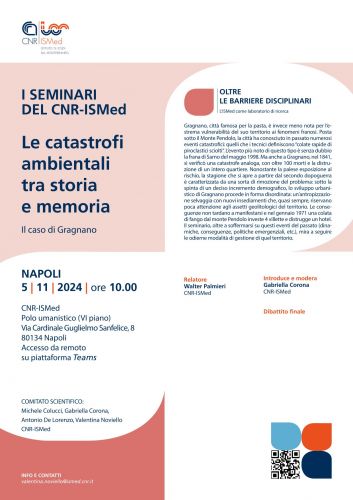 Le catastrofi ambientali tra storia e memoria
Il caso di Gragnano