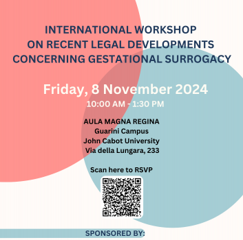 International Workshop on Recent Legal Developments Concerning Gestational Surrogacy