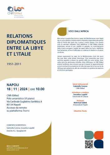 Relations diplomatiques entre la Libye et l'Italie 1951-2011