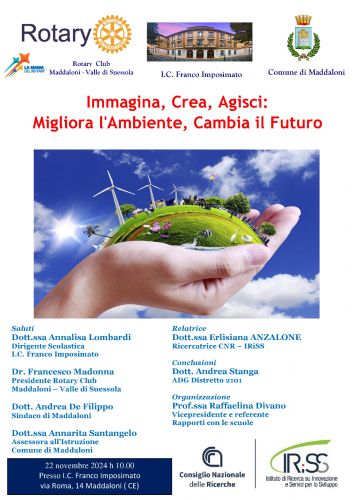 Seminario "Immagina, Crea, Agisci: Migliora l'Ambiente, Cambia il Futuro!