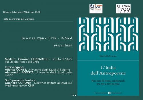 Presentazione del volume "L'Italia dell'Antropocene. Percorsi di storia ambientale tra XX e XXI secolo"