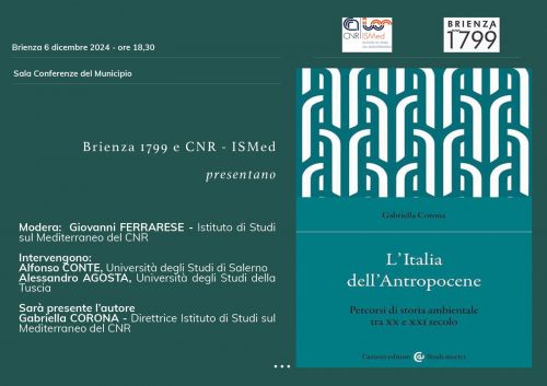 Presentazione del volume "L'Italia dell'Antropocene. Percorsi di storia ambientale tra XX e XXI secolo"
