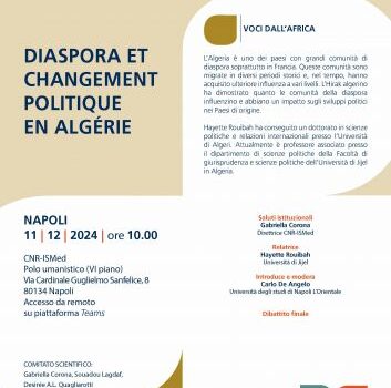 Voci dall'Africa: "Diaspora et changement politique en Algérie"