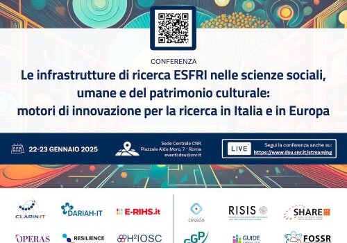Presentazione delle Infrastrutture di Ricerca ESFRI nelle scienze sociali, umane e del patrimonio culturale: motori di innovazione per la ricerca in Italia e in Europa
