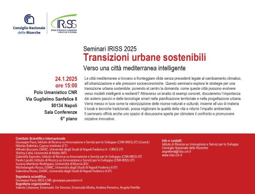 Transizioni urbane sostenibili. Verso una città mediterranea intelligente