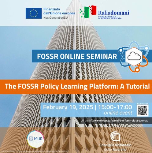 FOSSR Online Seminar: alla scoperta delle potenzialità della Policy Learning Platform