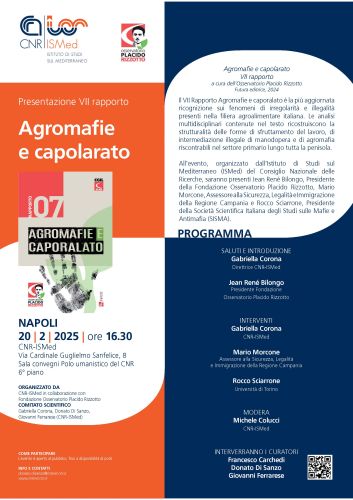 Presentazione del VII rapporto "Agromafie e caporalato"
