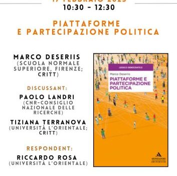 Piattaforme e partecipazione politica