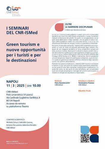 "Green tourism" e nuove opportunità per i turisti e per le destinazioni