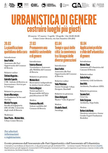 Urbanistica di genere: costruire luoghi più giusti