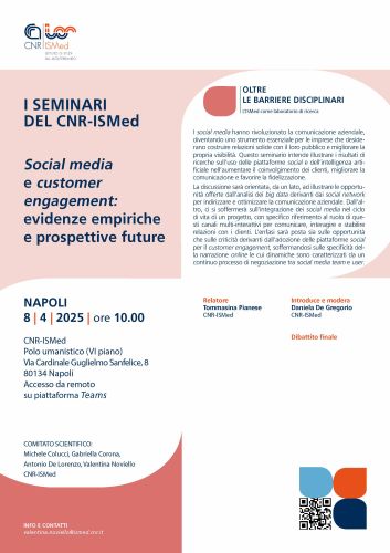 "Social media" e "customer engagement": evidenze empiriche e prospettive future