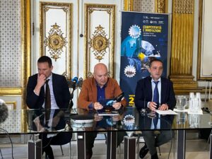 Foto dei saluti d'apertura: Paolo Wulzer, Roberto Tottoli, Salvatore Capasso.