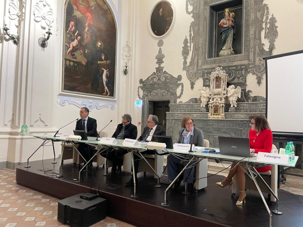 Relatrici e relatori durante uno degli interventi